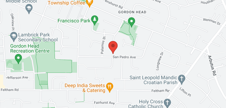 map of 1844 San Pedro Ave